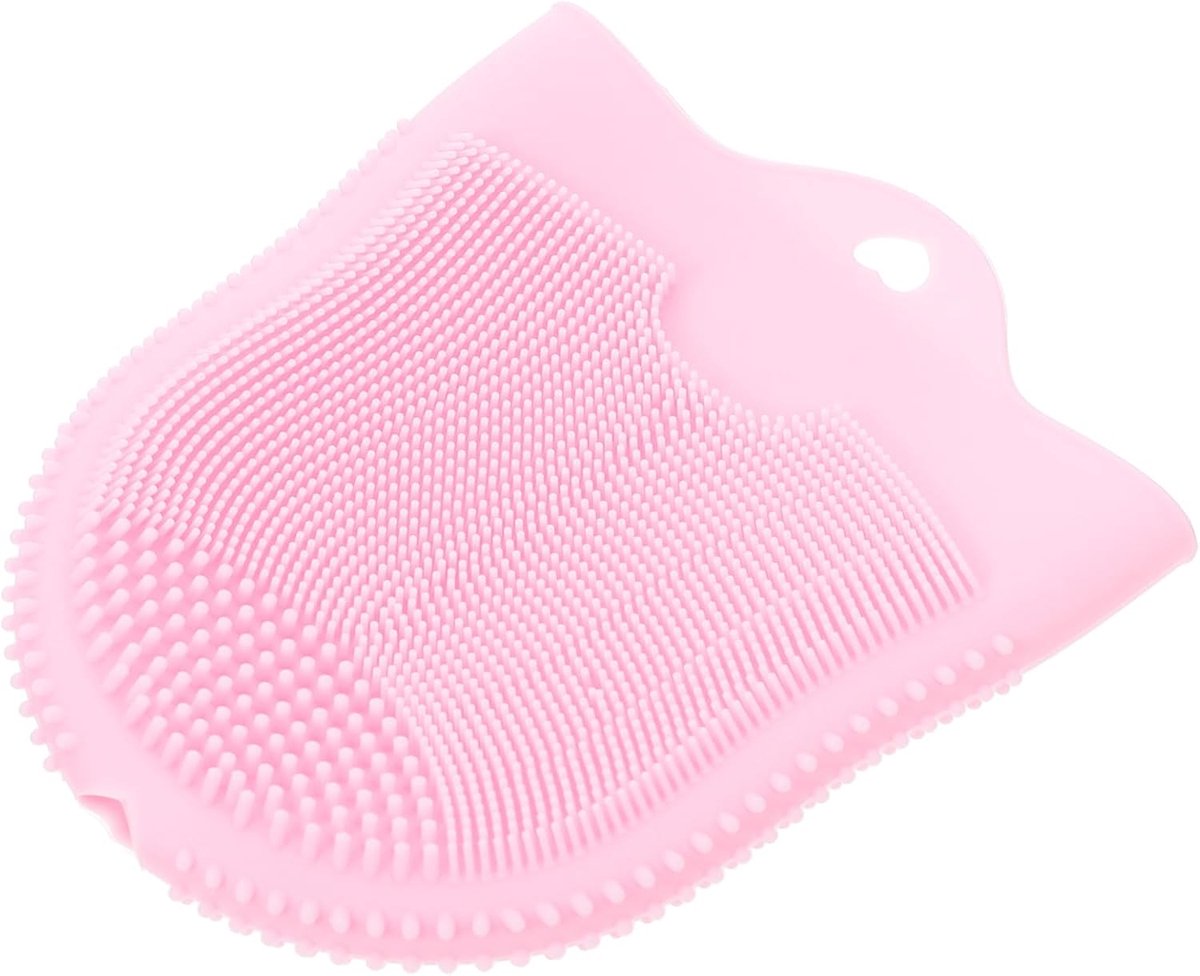 Gezichtsreinigingsborstel Siliconen - Gezicht Borstel - Diepe Reiniging - Huidvriendelijk Materiaal - 11.8 x 10 cm - Roze
