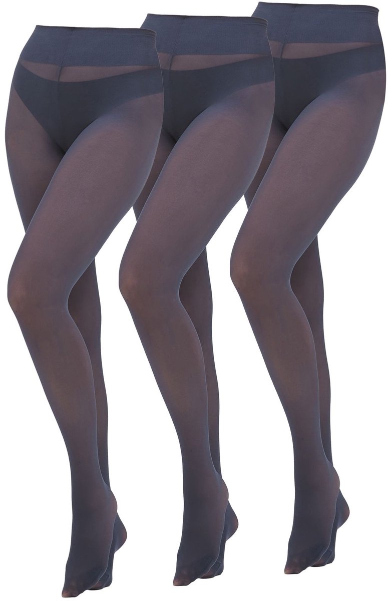 Next Set van 3 ondoorschijnende panty's van 60 denier