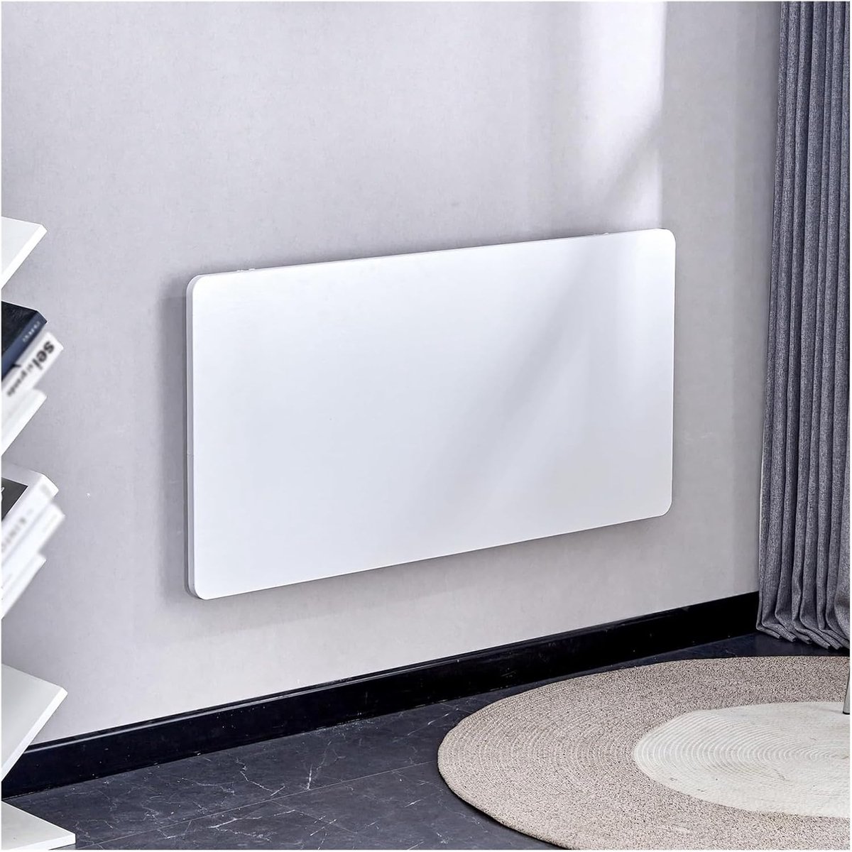 Opvouwbaar wandbureau - Klaptafel wandmontage - Ruimtebesparend werken - In hoogte verstelbaar - 40 x 24 cm - Wit
