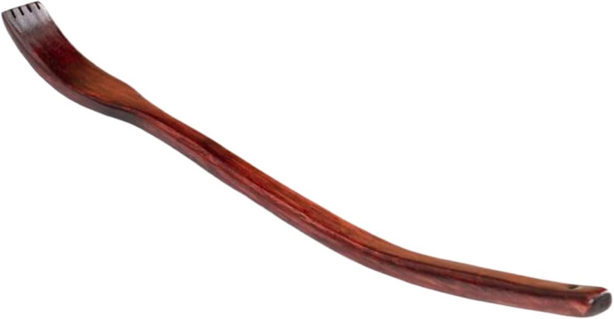 Houten Rugkrabber - Massage Tool - Verlicht Jeuk - Ergonomisch Ontwerp - 46 cm - Natuurlijk Hout