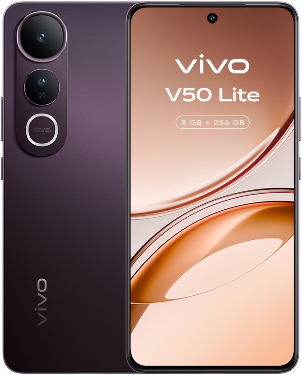 Vivo V50 Lite 4G 8GB/256GB Zwart (Phantom Black) Dual SIM