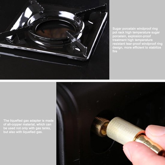 Campingkooktoestel - Draagbare buitenkeuken - Outdoor koken - Compact lichtgewicht ontwerp - 34 x 26 x 7 cm — afbeelding 3