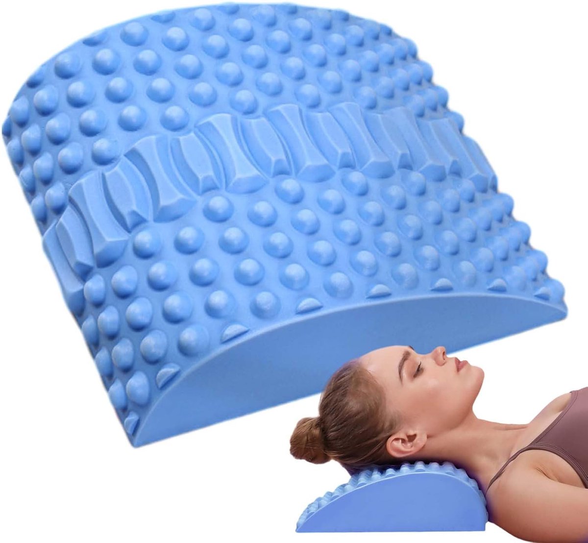Rug Brander - Wervelkolom stretcher - Ontspanning stressverlichting - Gericht strekken - 30 cm - Zwart