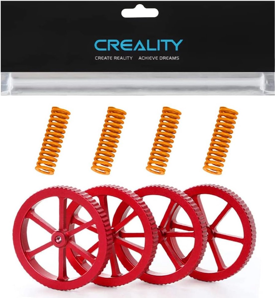 Nivelleer Moer Kit - Veren Upgrade - 3D Printen Stabiliseren - Aluminium Constructie - 6 cm Diameter