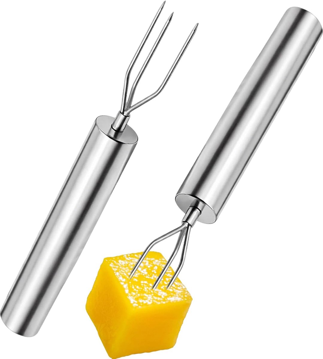 Barbecuevork Set - Grillvorken RVS - Vlees Bereiden - 2-delige Set - 15 cm Lengte