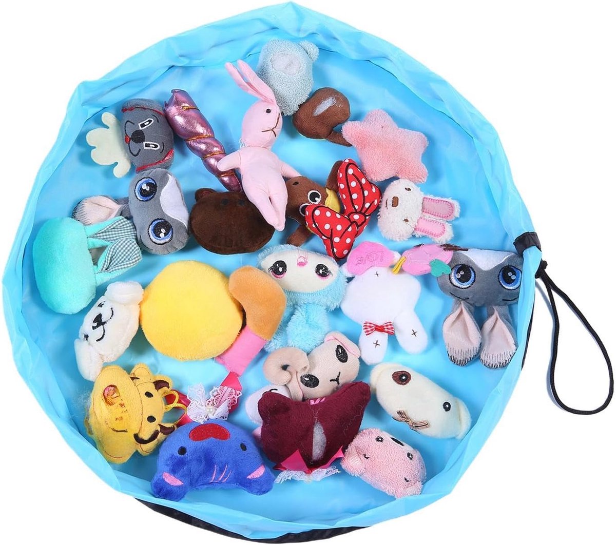 Kinderpuzzelopslagtas - Speelgoedzak trekkoord - Speelgoed organiseren - Waterdicht Oxford-doek - 150 cm diameter - Blauw
