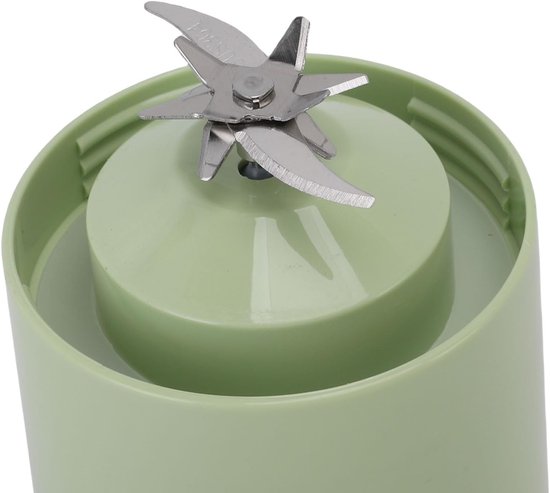 Draagbare Blender - Mini Blender - Smoothies Maken - USB Oplaadbaar - 500 Ml - Groen — afbeelding 4