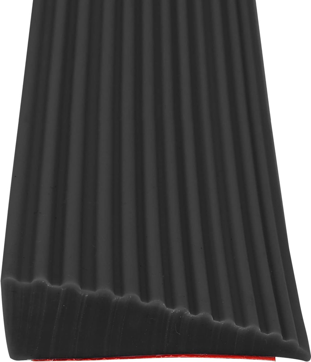 Drempelhulp - Drempelplankje - Binnenshuis Gebruik - Antislip Textuur - 100cm Lengte - Zwart