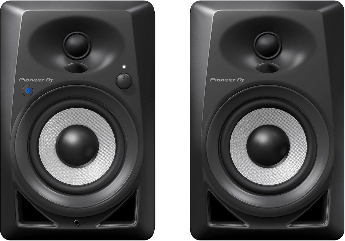 Studio Monitor - Desktop Luidsprekers - Muziek Productie - Geïntegreerde Bluetooth - 4 Inch Woofer - Zwart