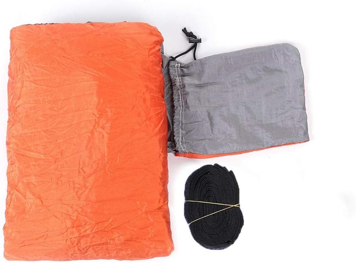 Outdoor Hangmat - Slaap Schommel - Kamperen Reizen - Sterke Laadcapaciteit - 300x200cm - Grijs Oranje