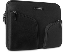 Originap 15-15,6 inch waterdichte laptophoes, canvas, notebooktas, beschermhoes voor 15,6" Lenovo IdeaPad ThinkPad/HP Spectre x360 Pavilion 15 Envy 15, Dell XPS 15, Apple/Asus, zwart