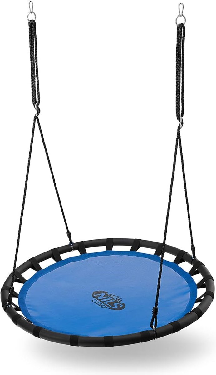 Nest Swing - Tuin Schommel - Buiten Spelen - 150 kg Draagkracht - 110 cm Diameter - Blauw