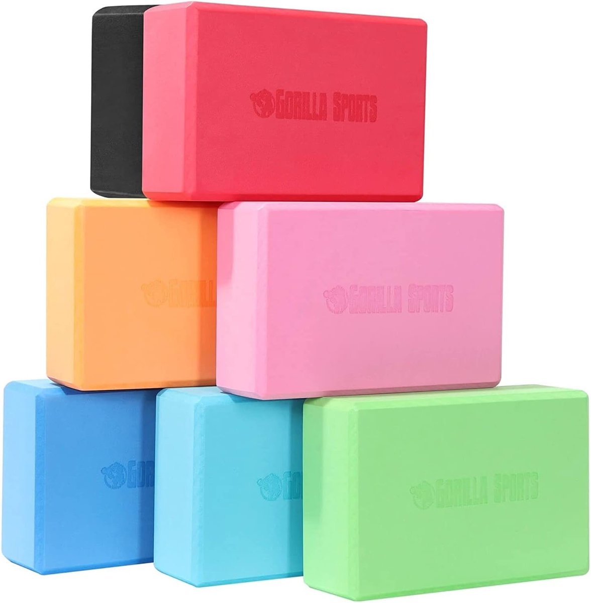 Yoga Blok - Fitnessblok Schuimblok - Ondersteuning Yoga Meditatie - Stevig EVA Schuim - 235x15x8 cm - Roze