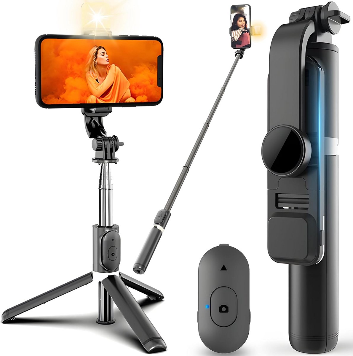 Selfiestick – Selfie Statief – Telefoon Tripod - handige tripod