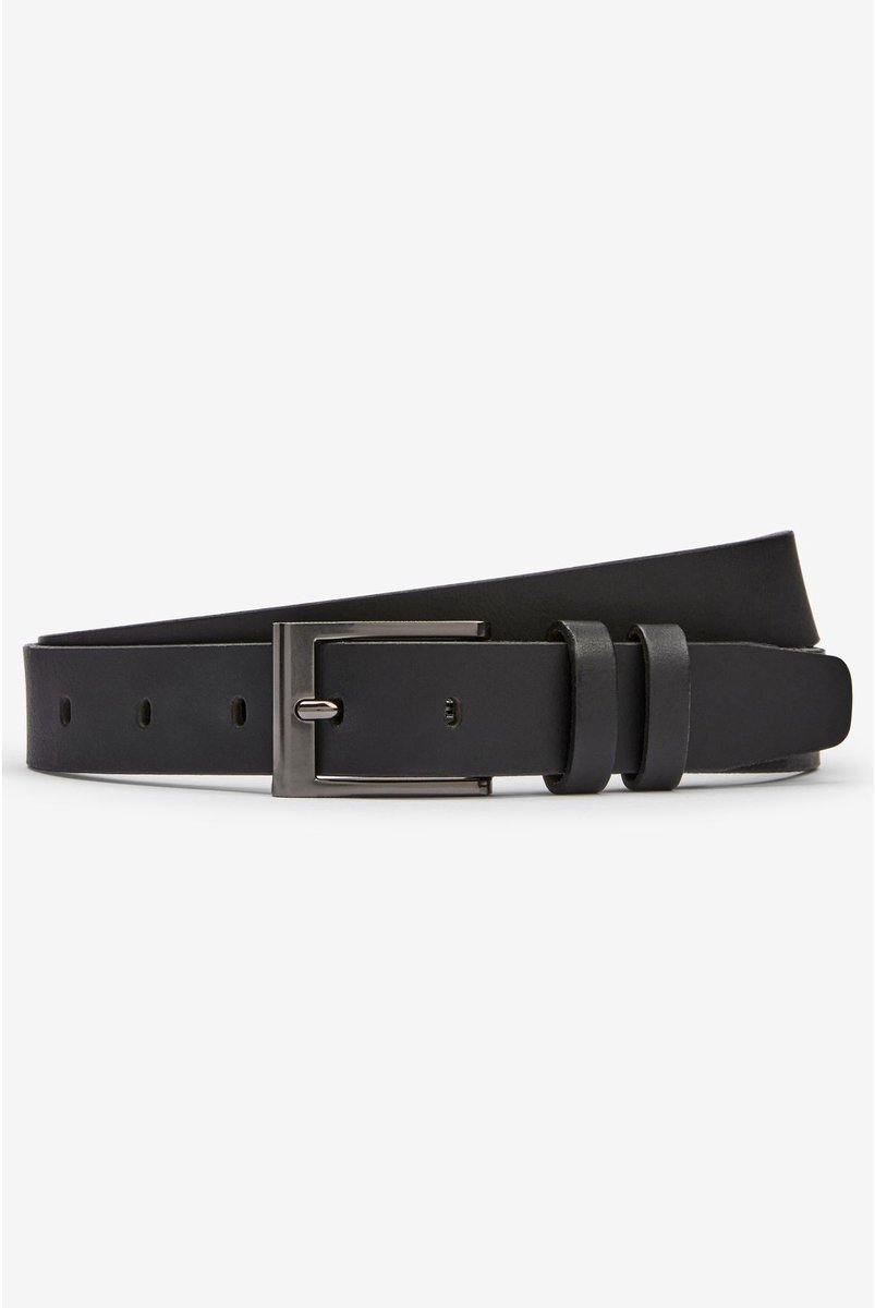 Next - Heren - Leren riem - Zwart