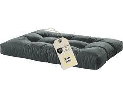 Bodyprotect zitkussen voor pallets - palletkussen 120x80 cm - palletkussens buiten & binnen - te gebruiken als zitkussen of pallet-zitkussen - Made in EU - 120 x 80 x 12 cm - donkergrijs