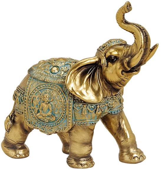 Gouden Olifant Beeldje voor Decoratie