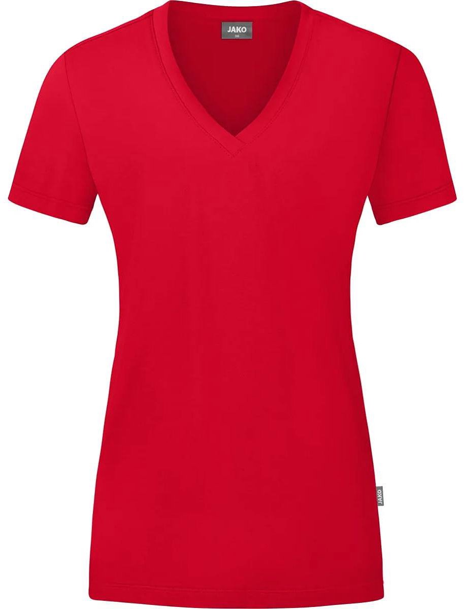 Jako Organic T-Shirt Dames - Rood | Maat: 42