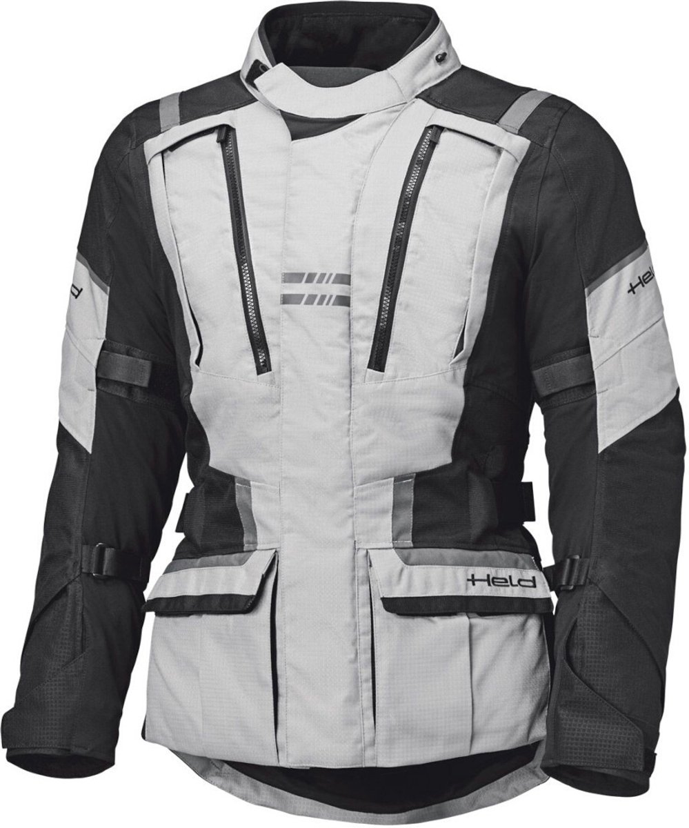 Held Hakuna Matata 3 Dames Lichtgrijs Zwart Waterdicht Textiele Motorjas - Jas
