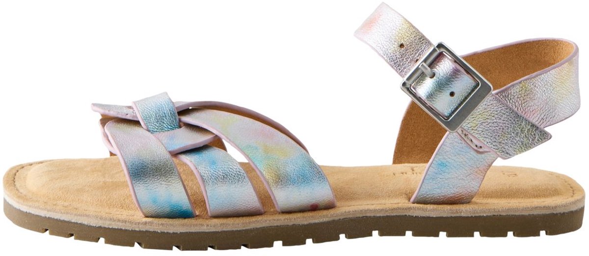Next - Meisjes - Leren geweven sandalen - Metallic