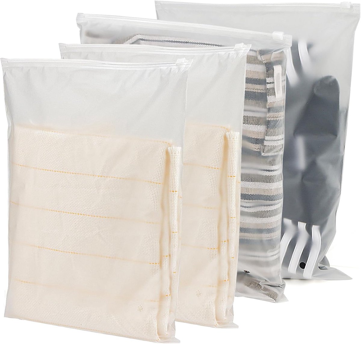 Reis Opbergzakken - Kleding Tassen - Ruimte Besparen - Met Rits - 27 x 35 cm - Mat