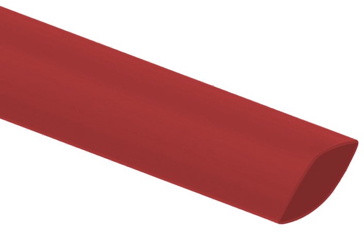 Krimpkous - 2:1 - 1,6 naar 0,8mm - 1 meter - Rood