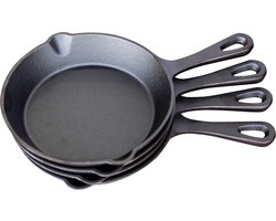 Keij Kamado Gietijzeren pan set 4 stuks
