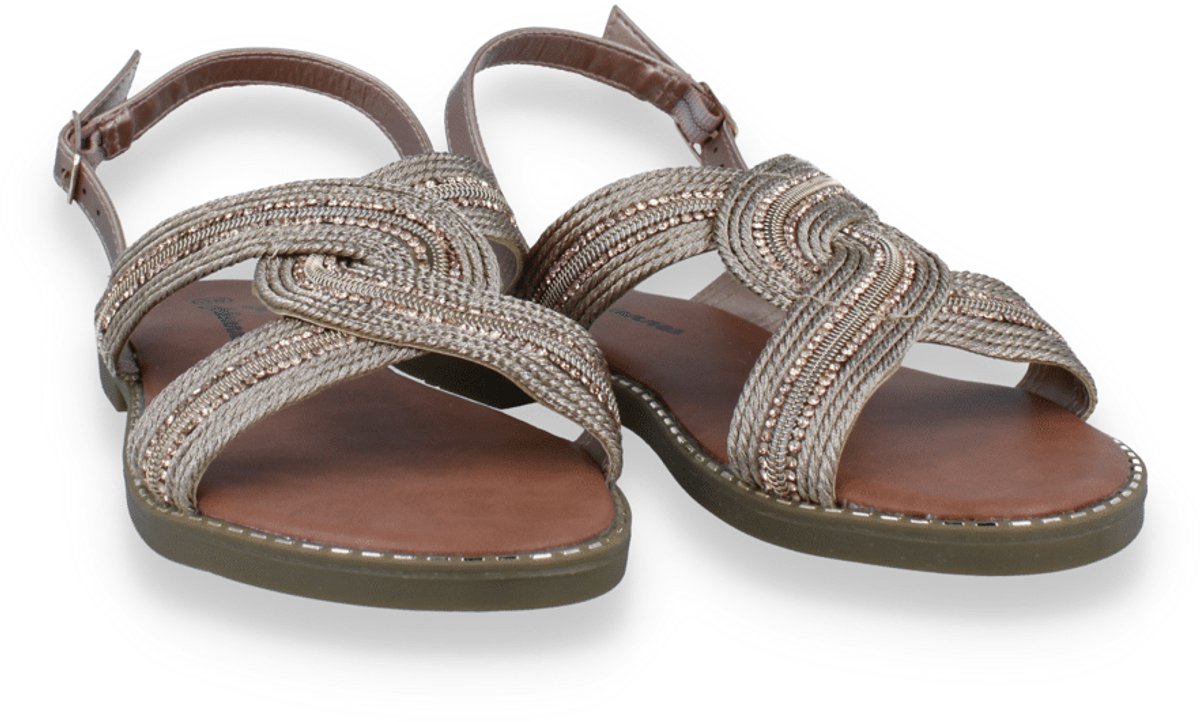Mode-mania Dames Sandaal | Goud | Maat: 38