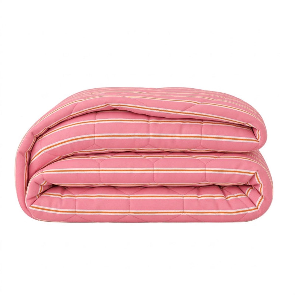 Dekbed-Discounter - EazySleep Dekbed Zonder Overtrek 200 x 200 cm - Inclusief 2 kussenslopen - Wasbaar op 40 graden - Verkoelend dekbed - Double Stripe - Roze