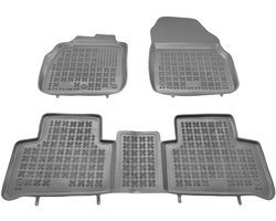 Rubberen Vloermatten - Auto Matten Set - Voertuig Bescherming - Voertuigspecifieke Pasvorm - Hoge Rand 5cm - Zwart