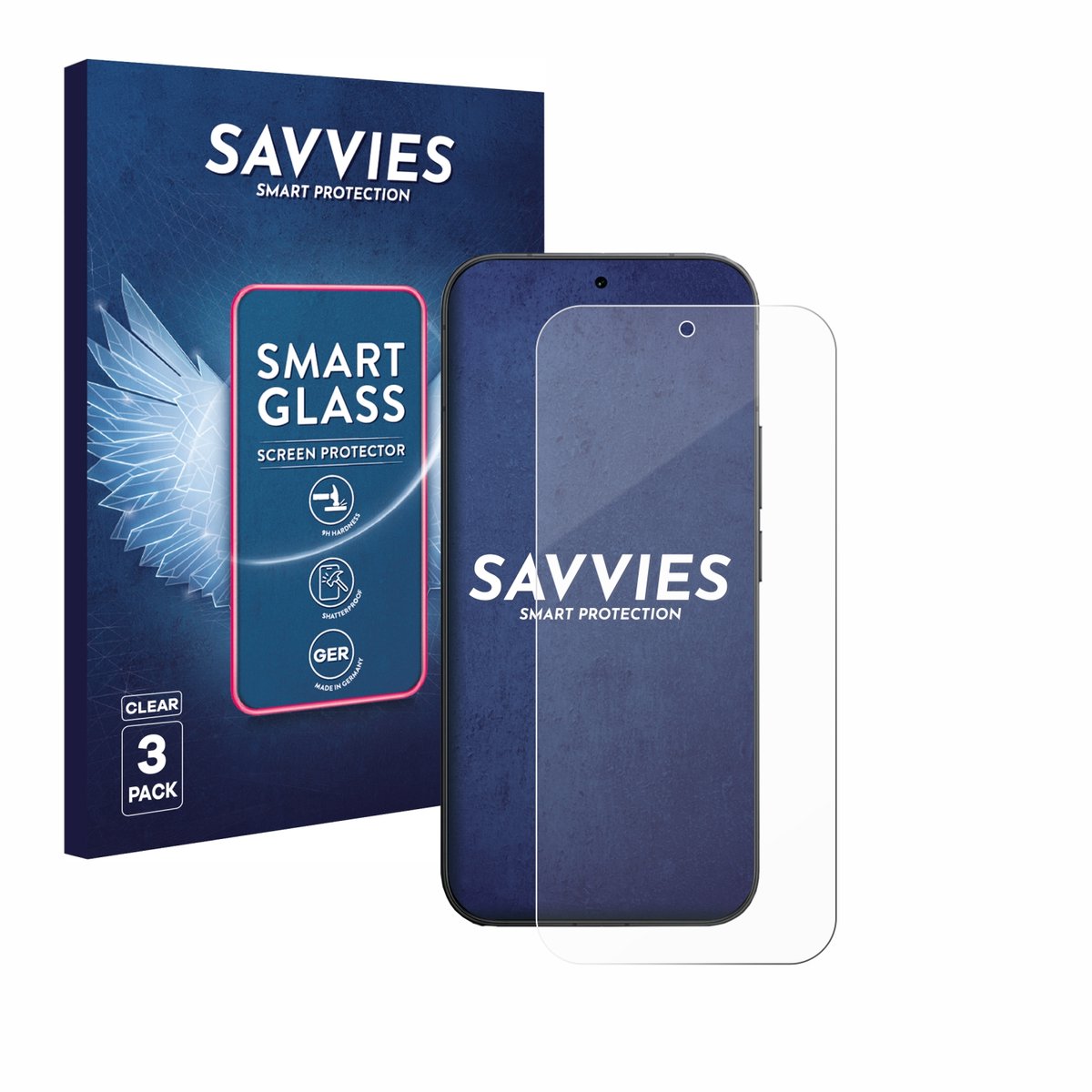 3 Stuks Savvies Screenprotector - geschikt voor Vivo V70 - beschermfolie glas transparant