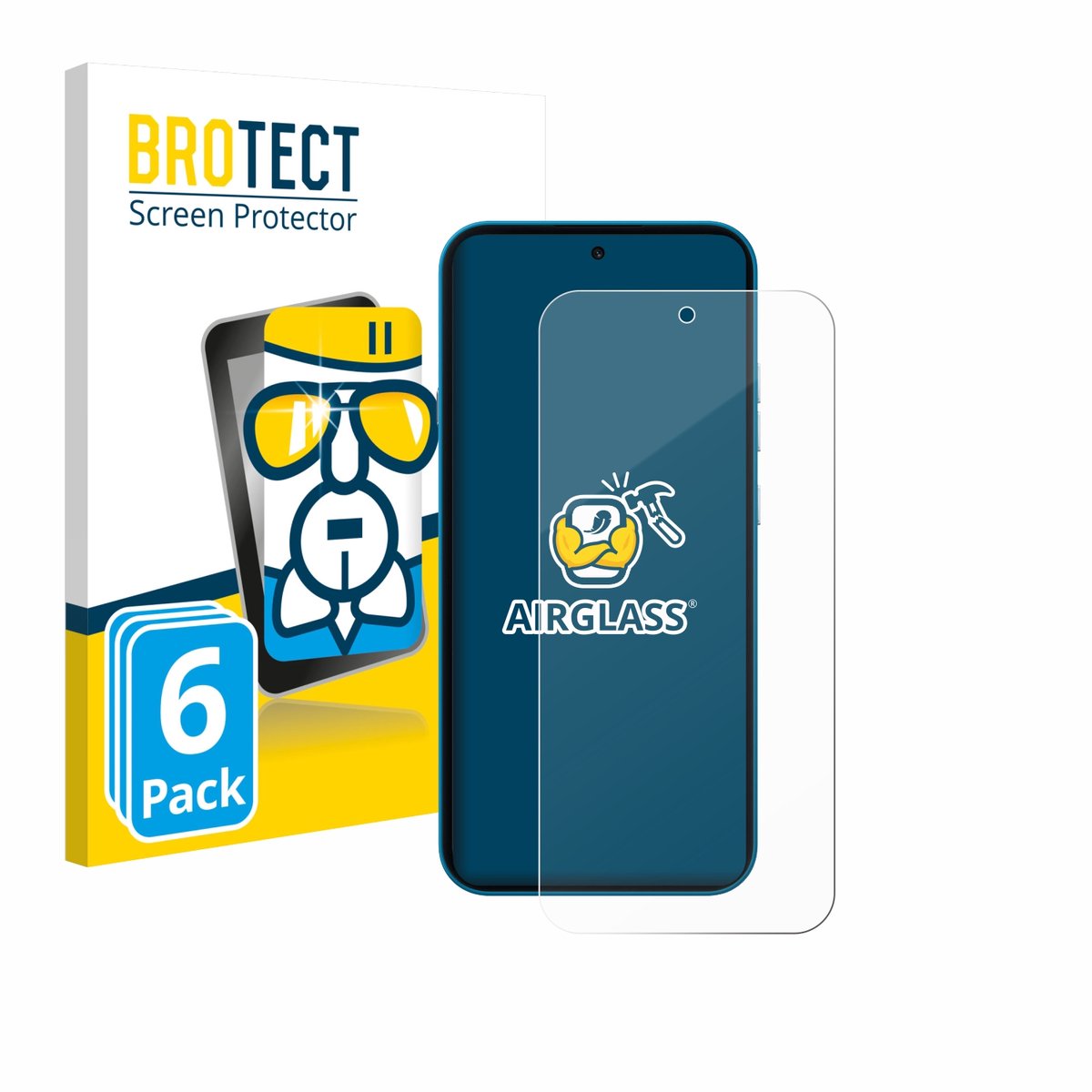 Screenprotector 6 Stuks voor Nothing Phone (4a) Beschermglas transparant