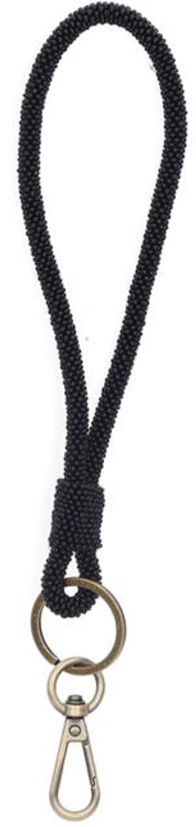 Return to Sender | Telefoonkoord - Beaded Deepa - Black