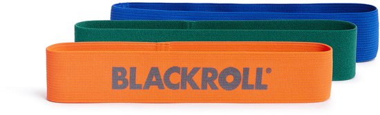 BLACKROLL® LOOP BAND SET 32 cm – 3 weerstandsbanden (licht, medium & sterk) – Voor thuis, gym of park – Huidvriendelijk textiel