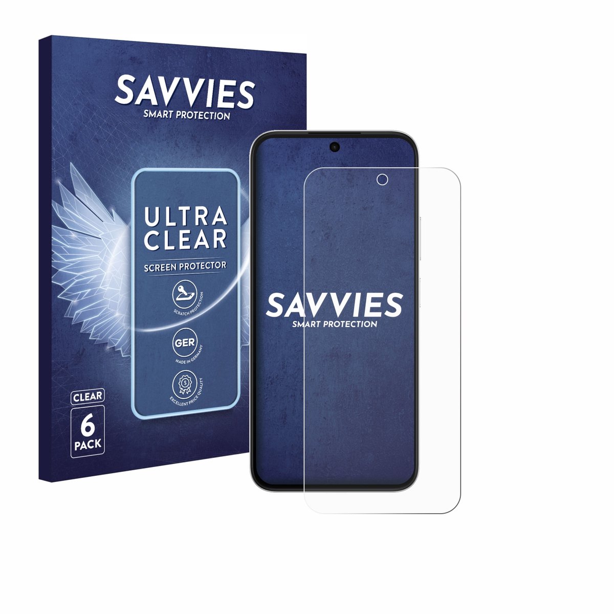 Savvies - Screenprotector voor Oppo A6s 5G - Folie Beschermfolie transparant 6 Stuks