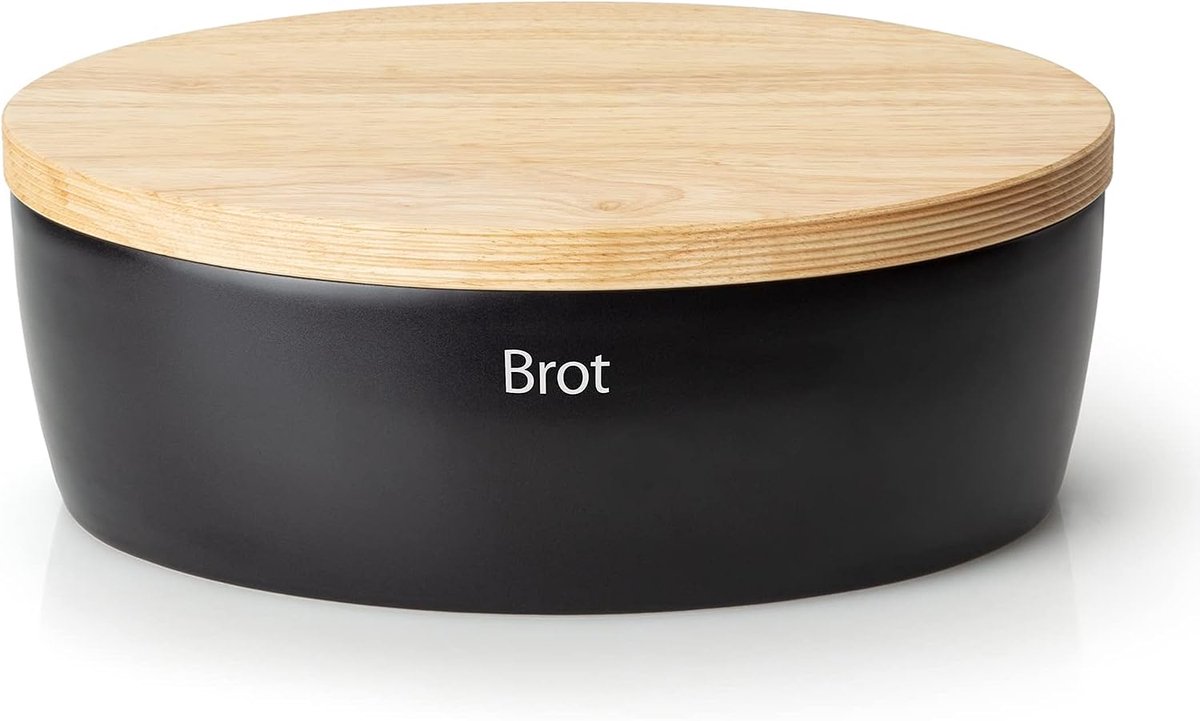 Ovale Broodpan - Broodtrommel Keramiek - Vers Brood Houden - Ventilatie En Snijplank Deksel