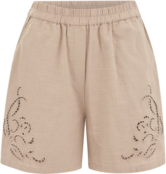 Short femme coupe décontractée avec broderie anglaise WE Fashion
