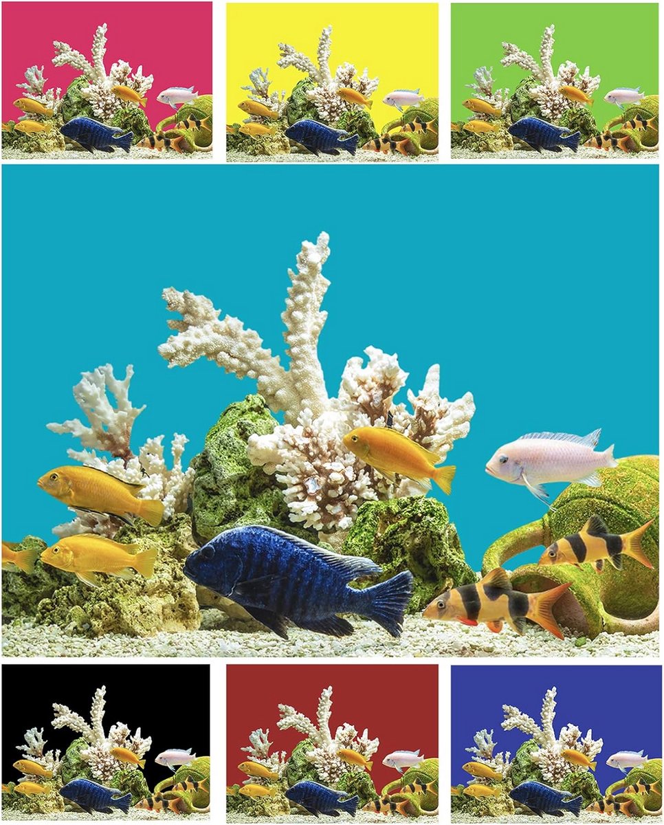 Zelfklevende Achtergrondfolie voor Aquarium en Terrarium - Op Maat Te Knippen - Effen Donkergroen - 1 Meter
