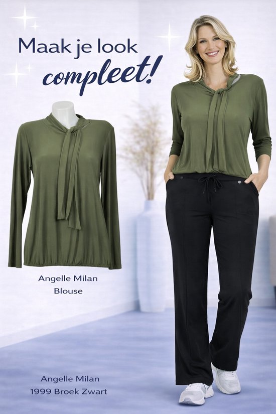 Angelle Milan - Vêtements de voyage pour femmes - Chemisier militaire avec cordon - Respirant - Infroissable - Robe durable - En 5 tailles - Taille M