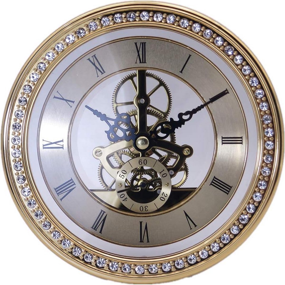 Inbouw Uurwerk Transparant Skeleton Klok Quartz voor Tafelklok DIY