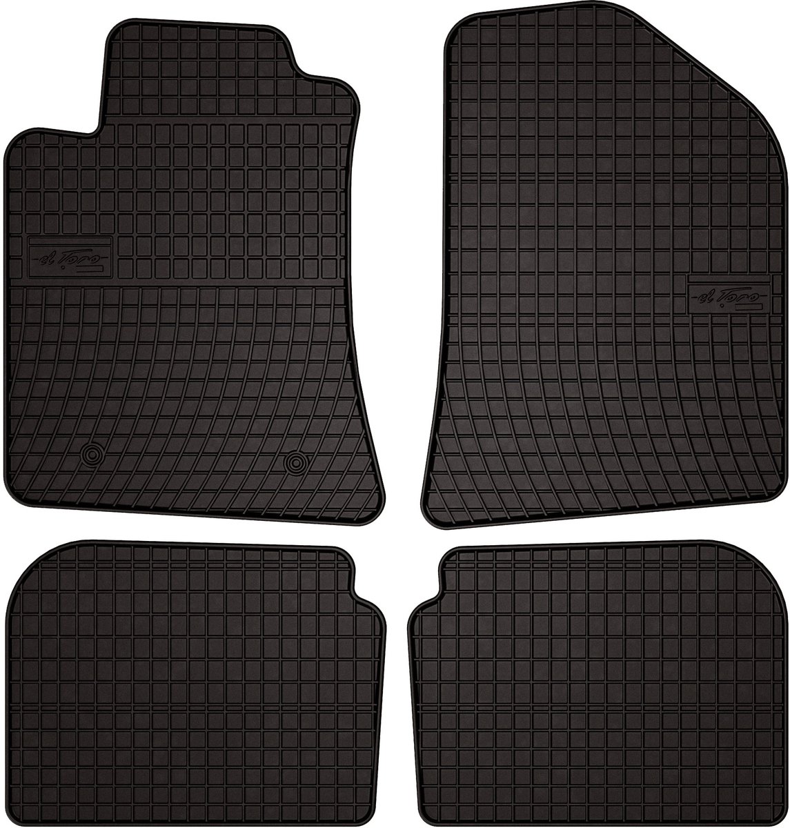 Wielganizator SolidPRO Serie - Zwarte Rubber Automatten - Toyota Avensis II T25 - 2003-2009