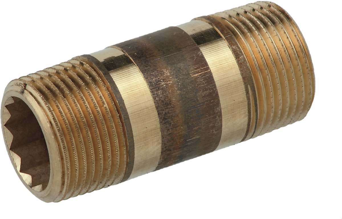 KIRCHHOFF BR dubbele buisnippel - Blanco - 1" x 100 mm - (3530)