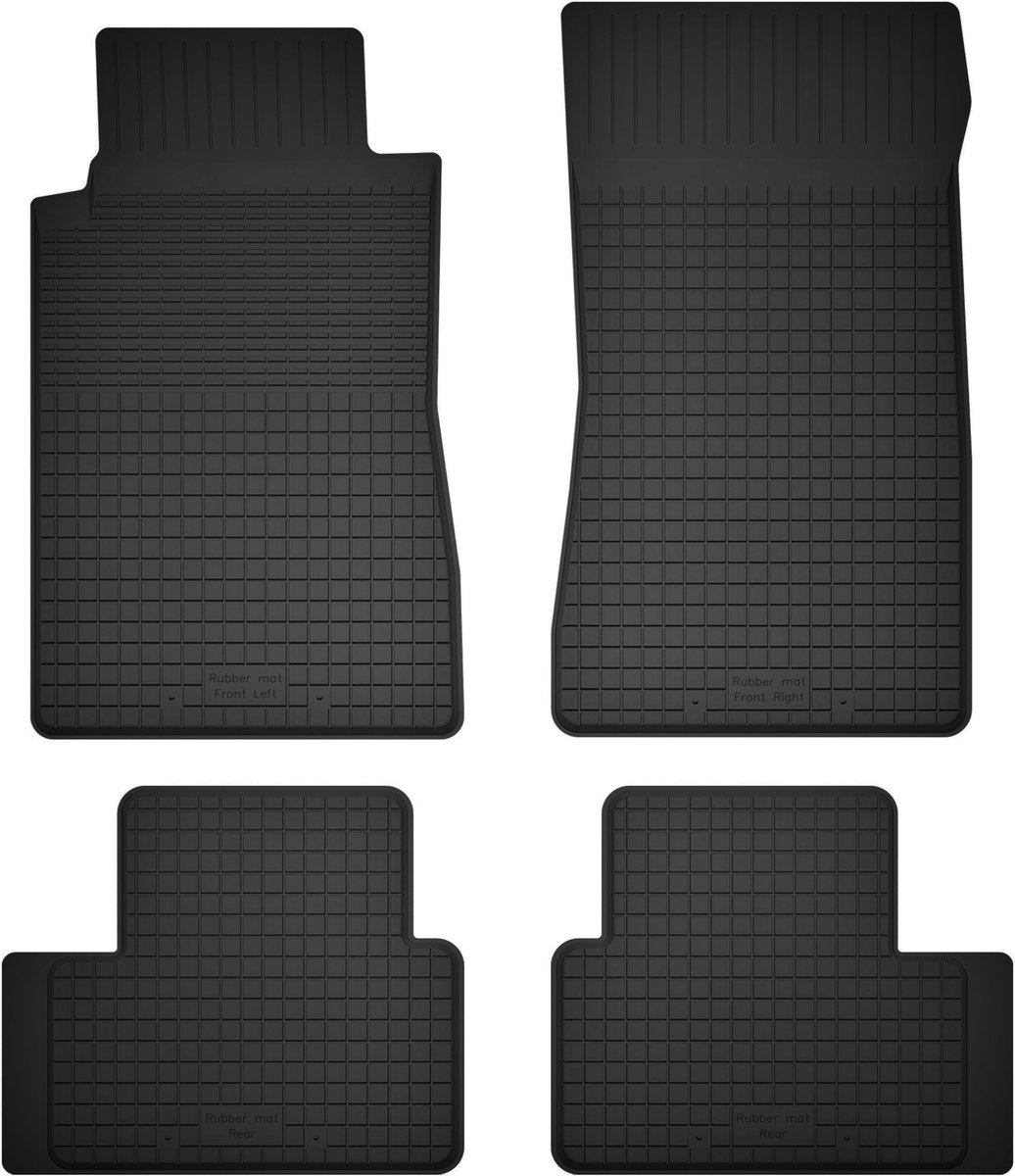 Wielganizator BasicProtect Serie - Autovloermatten - 4 Stuks - Antislip - Compatibel met Mercedes W211