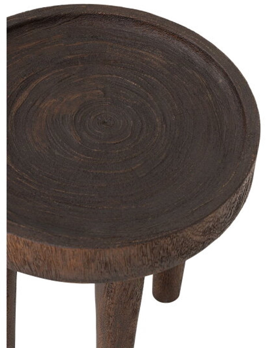 MUST Living Tafelblad Suar hout – Rustiek bruin – 45x45x45 cm