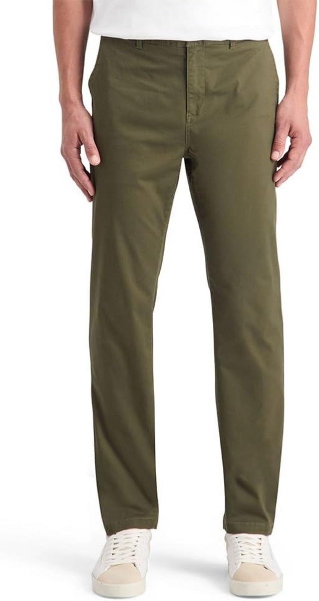 Heren Chino Broek Stuart - Stretch Katoen - Comfortabele Slim Fit