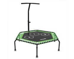 VirtuFit VirtuFit Fitness Trampoline Pro met Handvat - Verstelbare hoogte - Zwart - 127 cm springmat - Verstelbare Hoogte - Robuust en Betrouwbaar - Compact Design - Trampoline Fitness - Trampoline Fitness Handvat - Fitness Jump