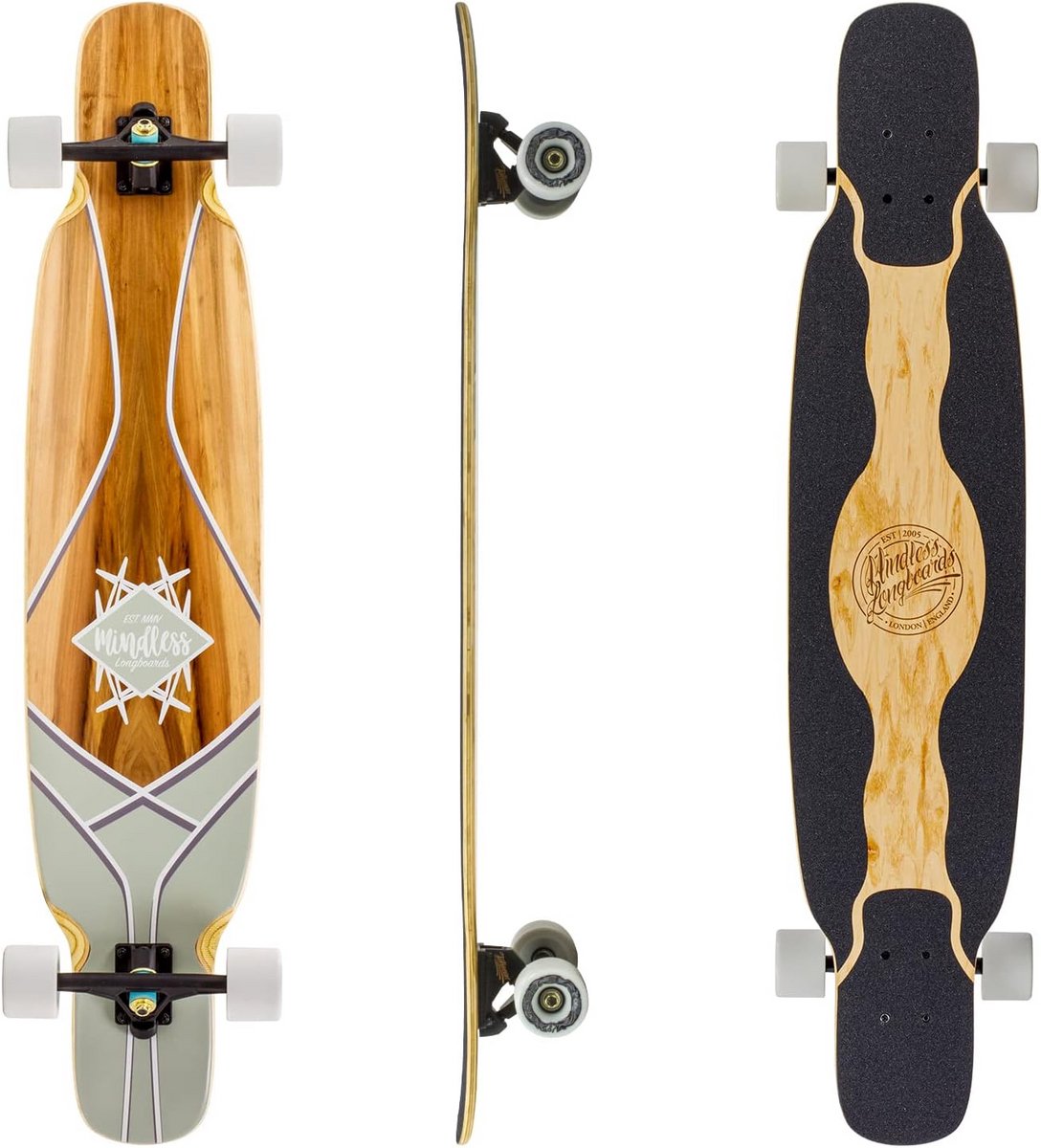 Cruiser Longboard voor Volwassenen – Dansen en Carven op Straat – Inclusief Talisman V2 Trucks