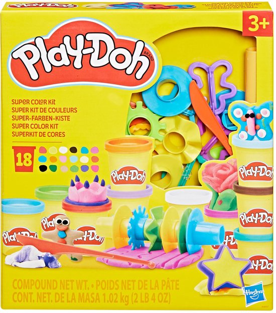 Play-Doh Super Color Kit - 18 potten en kleuren - Klei