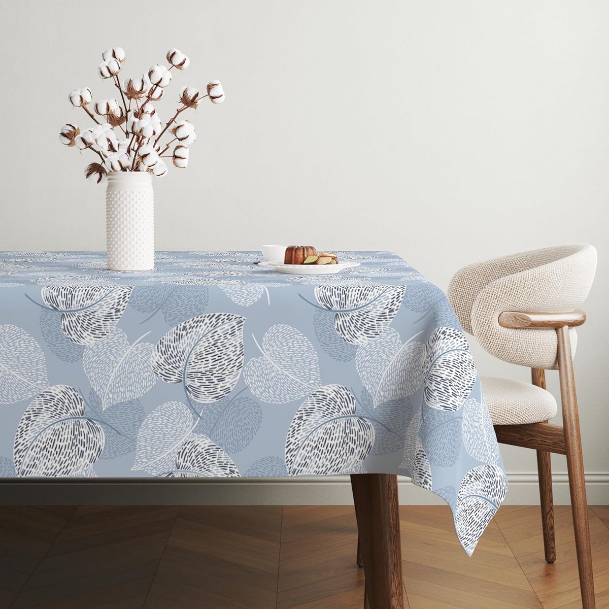 Olieverf Tafelkleed Blauw Vuilafstotend Waterdicht 300x140 cm