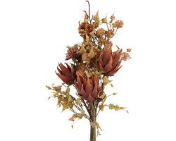 Countryfield kunstboeket decoratie Marjan naturel 66cm multicolor.